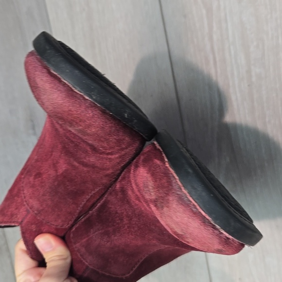 Born Women's Suede Ankle Boots Heels Moto Shoes Sz 10M - Picture 8 of 12